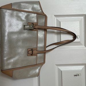 EUC Coach Silver Tote